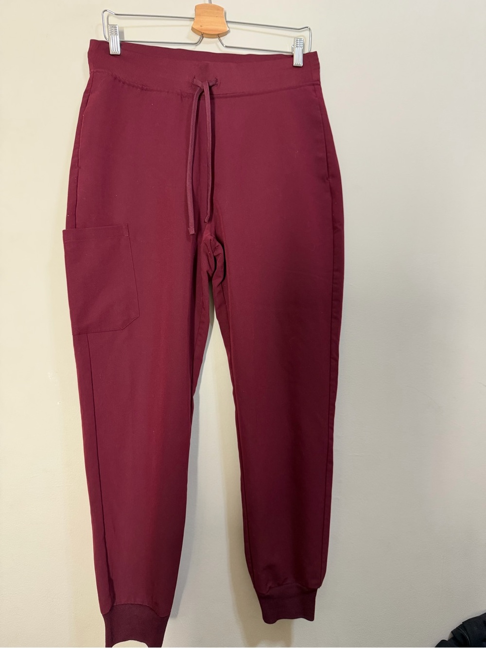 Mandala
scrubs - women  Maroon Drawstring Jogger Pants- Regular lenght